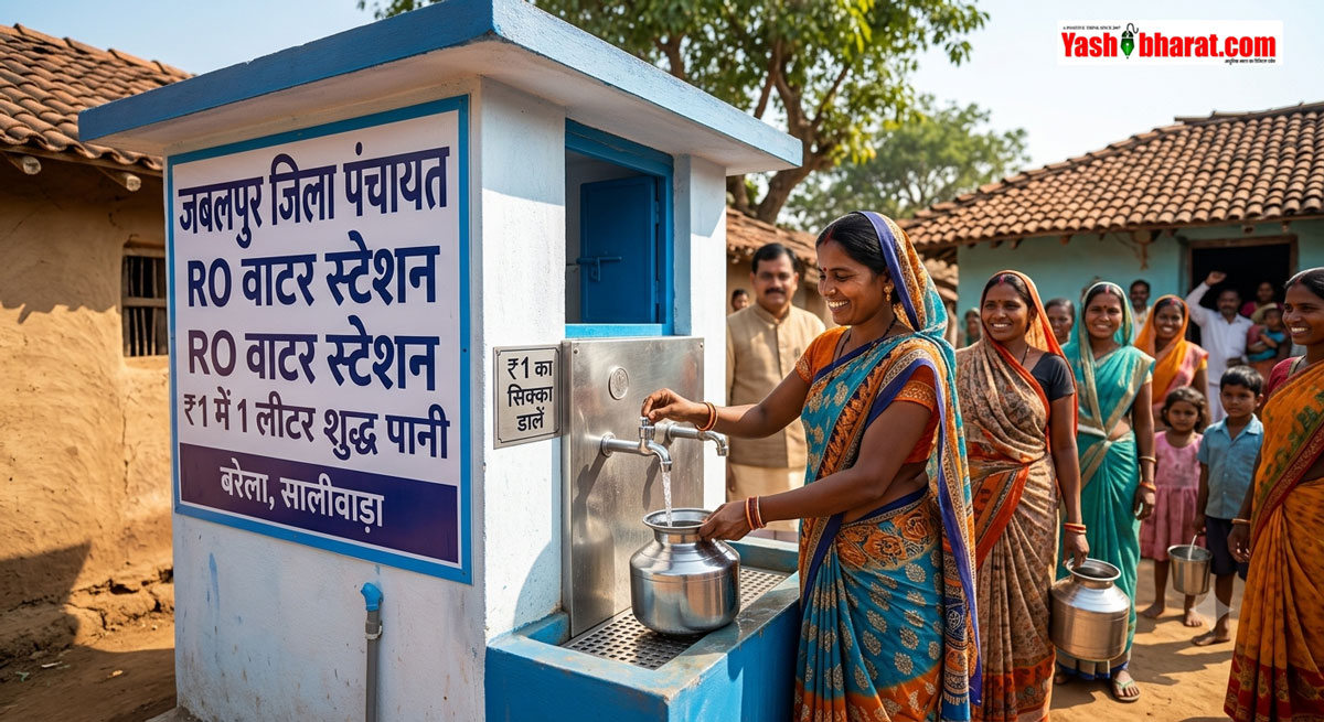 जबलपुर की सभी 521 ग्राम पंचायतों में लगेंगे RO प्लांट: ग्रामीणों को ₹1 में मिलेगा 1 लीटर शुद्ध पानी, बरेला के सालीवाड़ा से शुरुआत