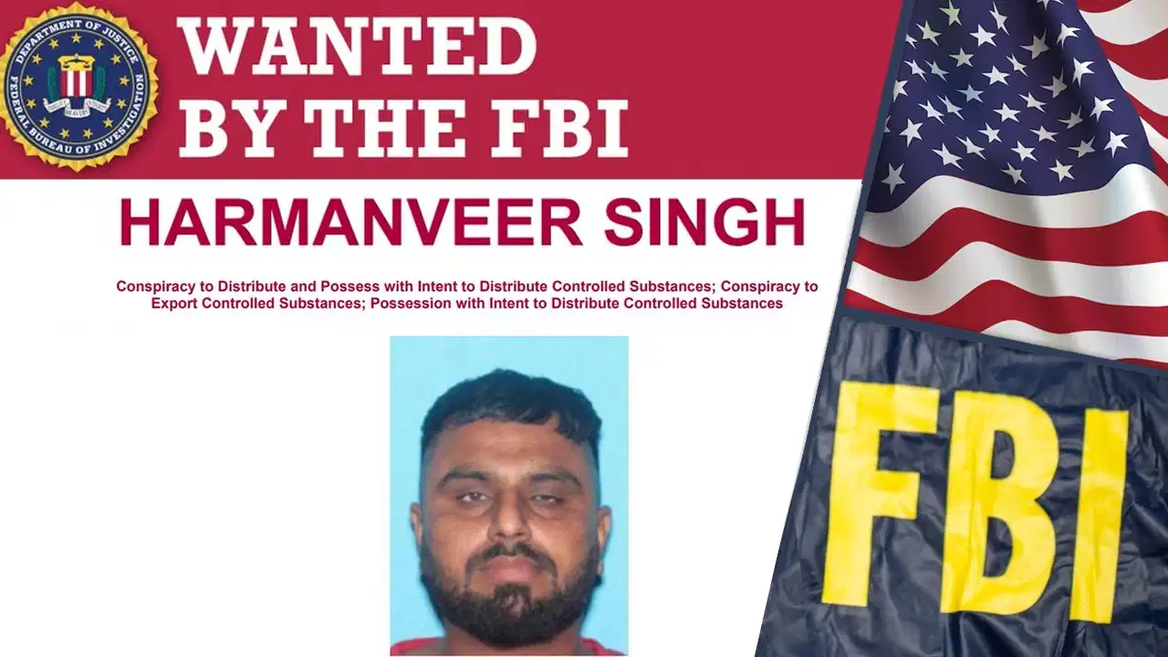 FBI की मोस्ट वॉन्टेड लिस्ट में एक और भारतीय: हरमनवीर सिंह पर लगा अंतरराष्ट्रीय ड्रग्स तस्करी का आरोप