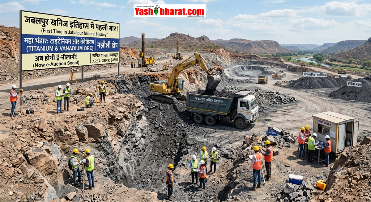 जबलपुर के इतिहास में पहली बार मिला टाइटेनियम और वेनेडियम का बड़ा भंडार, अब होगी ई-नीलामी- Titanium and Vanadium 22 जबलपुर के इतिहास में पहली बार मिला टाइटेनियम और वेनेडियम का बड़ा भंडार, अब होगी ई-नीलामी- Titanium and Vanadium