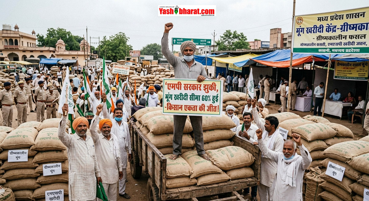 एमपी सरकार का बड़ा फैसला: ग्रीष्मकालीन मूंग की खरीदी सीमा बढ़ाकर 60% की, किसान आंदोलन के आगे झुकी सरकार