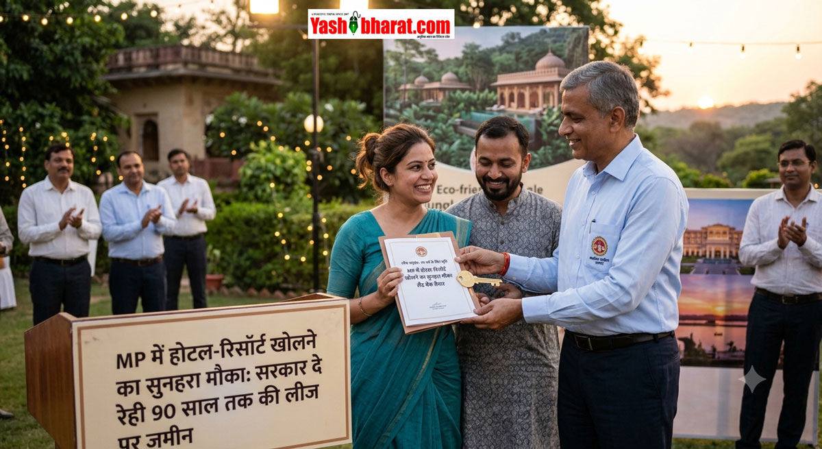 MP में होटल-रिसॉर्ट खोलने का सुनहरा मौका: सरकार दे रही 90 साल तक की लीज पर जमीन, 'लैंड बैंक' तैयार 22 MP में होटल-रिसॉर्ट खोलने का सुनहरा मौका: सरकार दे रही 90 साल तक की लीज पर जमीन, 'लैंड बैंक' तैयार