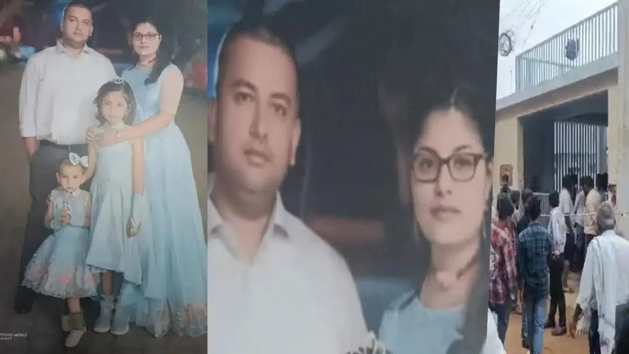आर्थिक तंगी से परेशान पति ने पत्नी और 2 मासूम बेटियों के चेहरे पर टेप चिपकाकर दी दर्दनाक मौत, फिर खुद लगाई फांसी