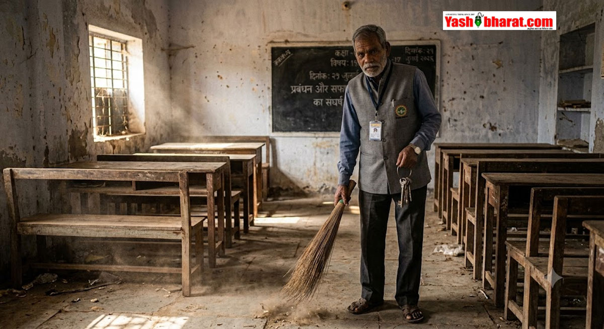 सरगुजा के 80 स्कूलों में 'तालाबंदी' जैसी नौबत- चपरासी हटाए गए, अब गुरुजी के हाथों में आई 'झाड़ू और चाबी 22 सरगुजा के 80 स्कूलों में 'तालाबंदी' जैसी नौबत- चपरासी हटाए गए, अब गुरुजी के हाथों में आई 'झाड़ू और चाबी