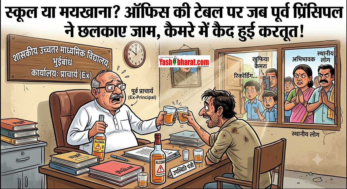 स्कूल या मयखाना? ऑफिस की टेबल पर जब पूर्व प्रिंसिपल ने छलकाए जाम, कैमरे में कैद हुई करतूत 22 स्कूल या मयखाना? ऑफिस की टेबल पर जब पूर्व प्रिंसिपल ने छलकाए जाम, कैमरे में कैद हुई करतूत
