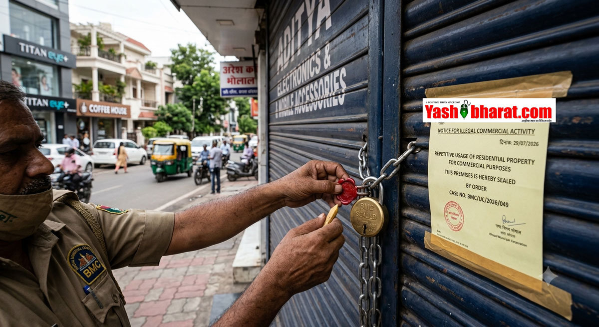 आवासीय क्षेत्र में कमर्शियल काम करने वालों पर नगर निगम का एक्शन, 30 जुलाई से दुकानें सील करने की तैयारी
