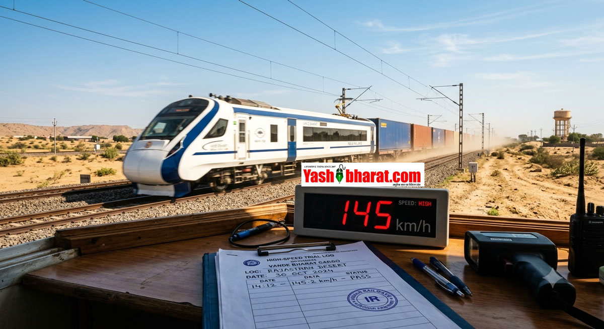 Vande Bharat Cargo Train: भारतीय रेलवे का बड़ा कारनामा-देश की पहली 'कार्गो वंदे भारत' का सफल ट्रायल, 145 KM/H की रफ्तार से दौड़ी