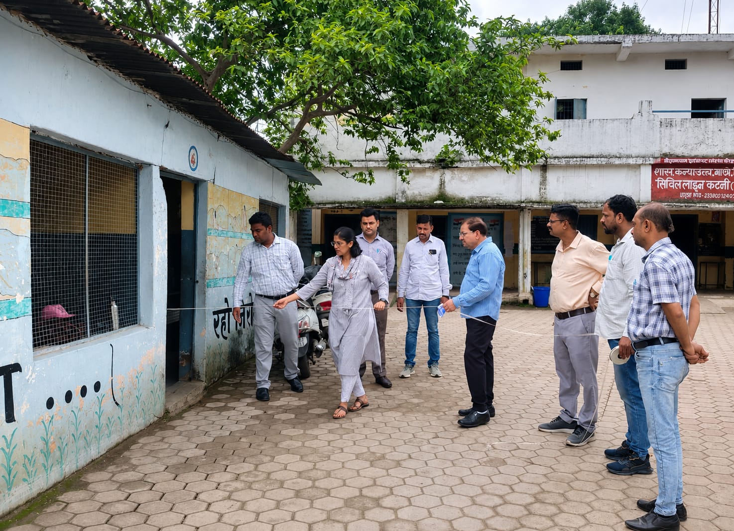 शासकीय विद्यालयों के सुदृढ़ीकरण की दिशा में निगम की पहल, पुरवार कन्या उच्चतर माध्यमिक विद्यालय में नवीन भवन निर्माण शीघ्र,निगमायुक्त ने निर्माण स्थल का निरीक्षण कर शिक्षकों से की चर्चा, विद्यार्थियों की आवश्यकताओं के अनुरूप ड्राइंग-डिजाइन में दिए आवश्यक निर्देश 22 IMG 20260812 WA0076