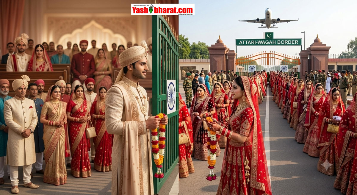 Cross-Border Marriage: 'ऑपरेशन सिंदूर' के बाद रुकीं शादियां फिर शुरू, 150 पाकिस्तानी दुल्हनें पहुंचीं भारत; 300 अब भी कतार में 22 Cross-Border Marriage: 'ऑपरेशन सिंदूर' के बाद रुकीं शादियां फिर शुरू, 150 पाकिस्तानी दुल्हनें पहुंचीं भारत; 300 अब भी कतार में