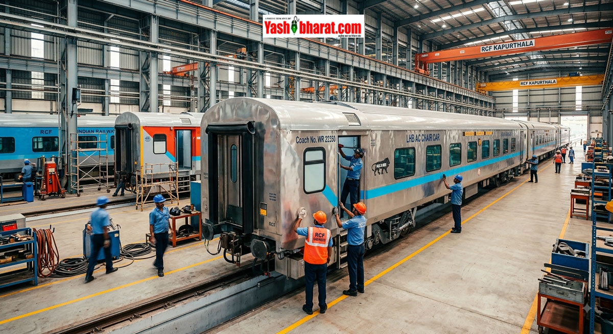 Make in India Rail Export: कपूरथला रेल कोच फैक्ट्री (RCF) का बड़ा कमाल; बांग्लादेश रेलवे के लिए 20 LHB कोचों की पहली रेक तैयार, जानें क्या है खास