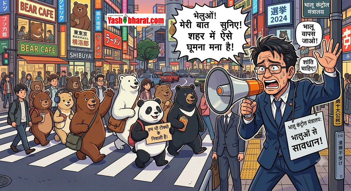 भालू के हमलों से दहला जापान: सरकार ने बनाया 'भालू कंट्रोल मंत्रालय', हिरोयोशी सासागावा बने पहले मंत्री 22 भालू के हमलों से दहला जापान: सरकार ने बनाया 'भालू कंट्रोल मंत्रालय', हिरोयोशी सासागावा बने पहले मंत्री