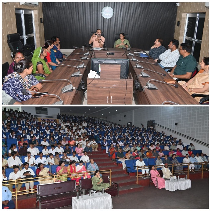 नगर निगम द्वारा आयोजित विशेष स्वास्थ्य सेमिनार में छात्राओं एवं अभिभावकों से सीधा संवाद,स्वास्थ्य विशेषज्ञ डॉ देवजी पाटिल ने पोषण एवं जनस्वास्थ्य पर दिया मार्गदर्शन,स्वास्थ्य सेमिनार में जनप्रतिनिधियों,सहित बड़ी संख्या में प्रतिभागी हुए शामिल 22 Picsart 26 09 23 11 21 34 385