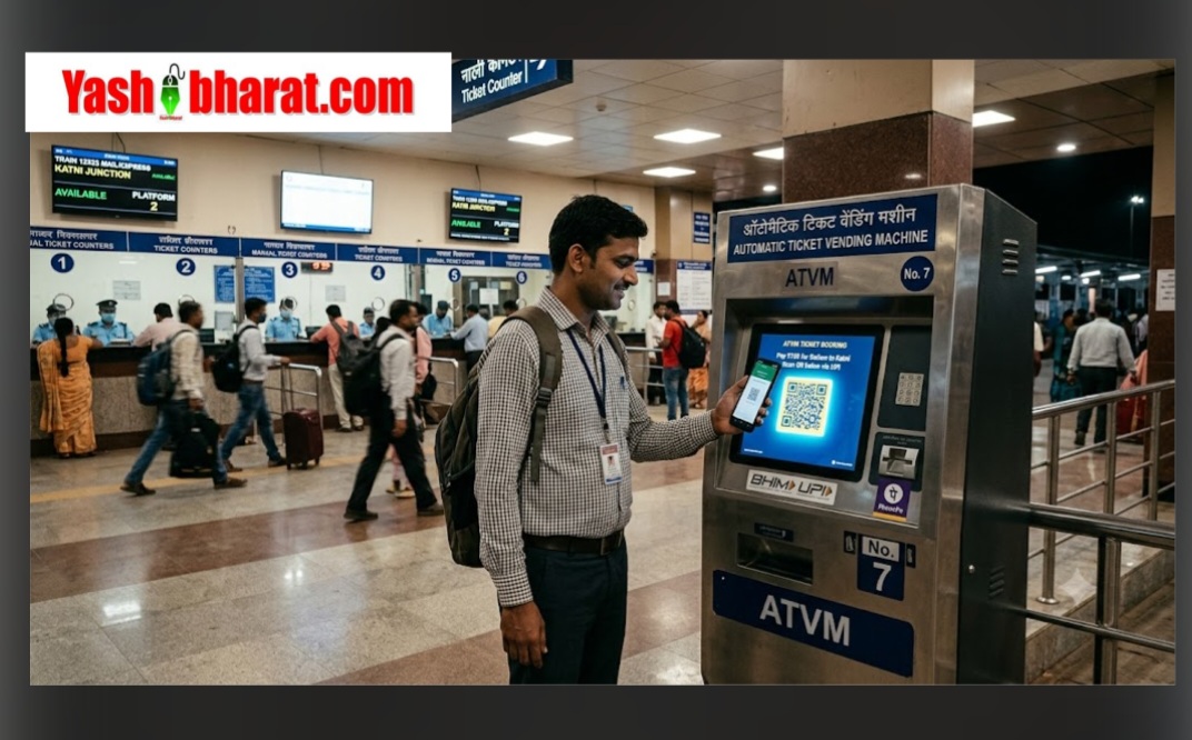 रतलाम मंडल की नई पहल: स्टेशनों पर लंबी लाइनों से मुक्ति, एटीवीएम से QR कोड स्कैन कर तुरंत मिलेगा अनारक्षित रेल टिकट