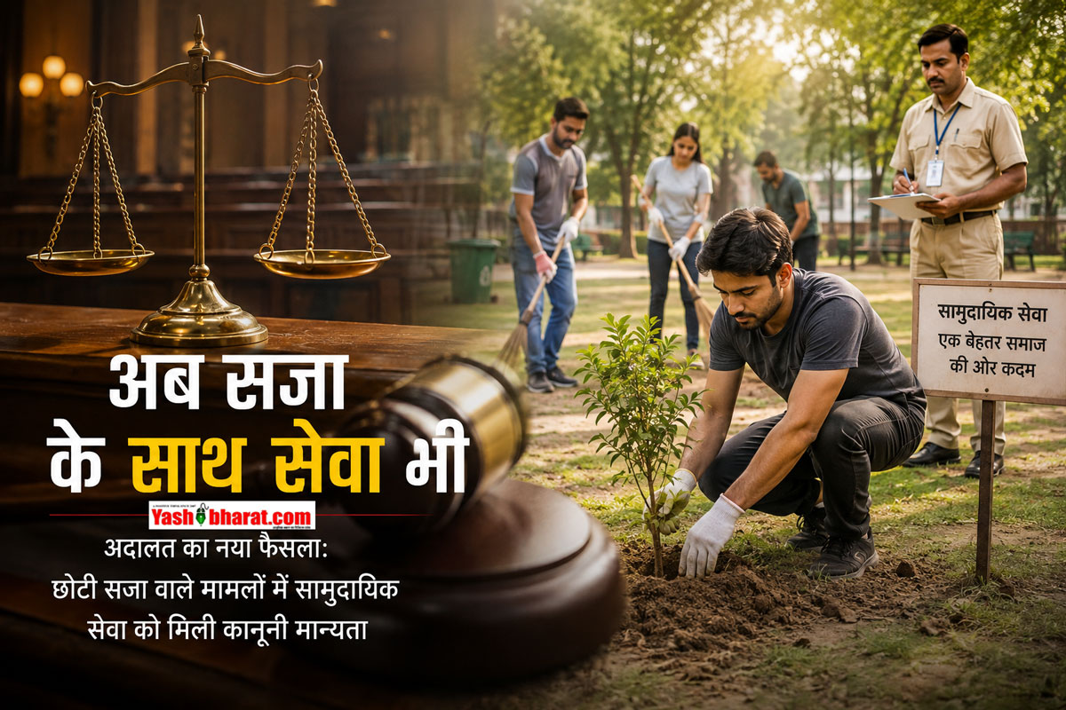 मध्य प्रदेश में पहली बार लागू हुई 'कम्युनिटी सर्विस' की सजा: छोटे अपराधों पर अब नहीं जाना होगा जेल, करना पड़ेगा समाज सेवा का काम 22 मध्य प्रदेश में पहली बार लागू हुई 'कम्युनिटी सर्विस' की सजा: छोटे अपराधों पर अब नहीं जाना होगा जेल, करना पड़ेगा समाज सेवा का काम