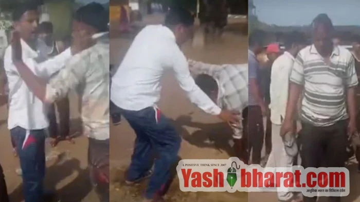 सिहुड़ी पंचायत में मंगल भवन निर्माण पर सवाल उठाने पर ग्रामीण की चप्पलों से पिटाई, सरपंच पर आरोप 1 13 10 2026 katnis bahoriband m