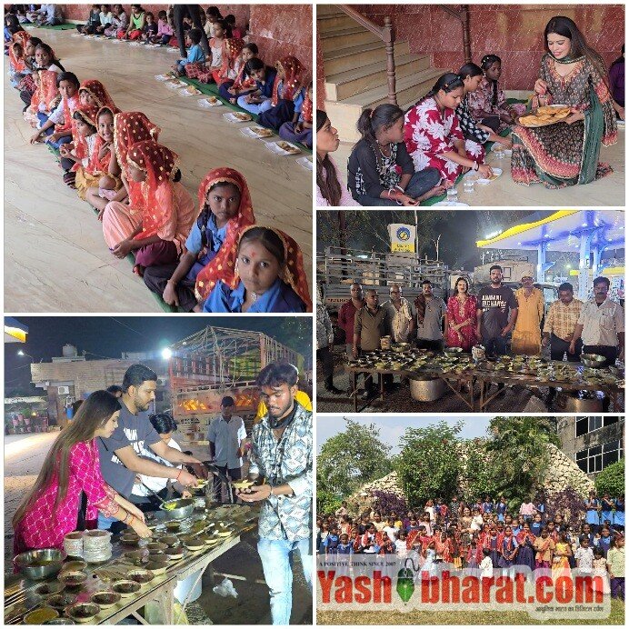 रांधेलिया परिवार ने कराया 151 कन्याओं का पूजन एवं भोज, भंडारे में श्रद्धालुओं को बांटी खिचड़ी,दिवंगत राजकुमारी देवकुमार रांधेलिया एवं सुनील रांधेलिया की पुण्यस्मृति में हुआ सेवा आयोजन, सेवा और संस्कारों का दिया संदेश 10 Picsart 26 10 16 16 21 56 111 1