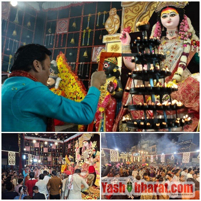 सुभाष चौक में अष्टमी पर मां दुर्गा की महाआरती में उमड़ा श्रद्धालुओं का जनसैलाब,विधायक संजय सत्येंद्र पाठक ने की महाआरती, शहरवासियों की सुख-समृद्धि और खुशहाली की कामना 9 Picsart 26 10 19 02 08 52 467