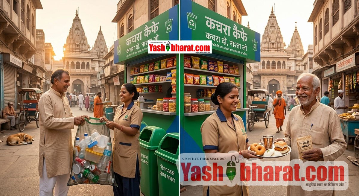 नगर निगम की अनोखी पहल: कचरा अब बेकार नहीं-उज्जैन में सूखे कचरे के बदले मिलेगा खाना, फ्रीगंज, नानाखेड़ा और चारधाम पार्किंग में खुलेंगे 'कचरा कैफे' 2 नगर निगम की अनोखी पहल: कचरा अब बेकार नहीं-उज्जैन में सूखे कचरे के बदले मिलेगा खाना, फ्रीगंज, नानाखेड़ा और चारधाम पार्किंग में खुलेंगे 'कचरा कैफे'