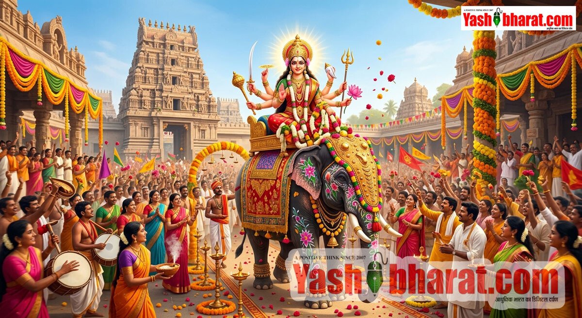 नवरात्रि 2026: इस बार हाथी पर आईं माता रानी, जानिए देवी पुराण के अनुसार क्या कहता है यह शुभ संकेत 11 नवरात्रि 2026: इस बार हाथी पर आईं माता रानी, जानिए देवी पुराण के अनुसार क्या कहता है यह शुभ संकेत