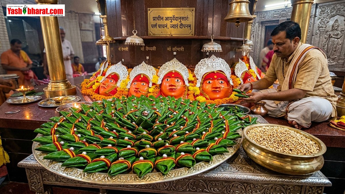 खरगोन के 295 साल पुराने बांकी माता मंदिर में आस्था व विज्ञान का संगम, मां को लगता है 501 पान के बीड़ों का भोग 2 खरगोन के 295 साल पुराने बांकी माता मंदिर में आस्था व विज्ञान का संगम, मां को लगता है 501 पान के बीड़ों का भोग